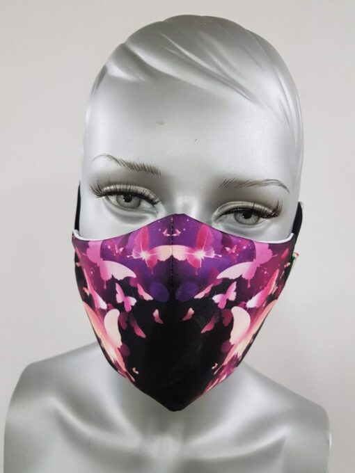 mascherina maskline by sport90 farfalle fronte