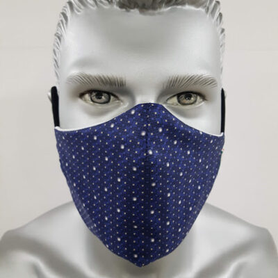 mascherina maskline fantasia classic blu fronte